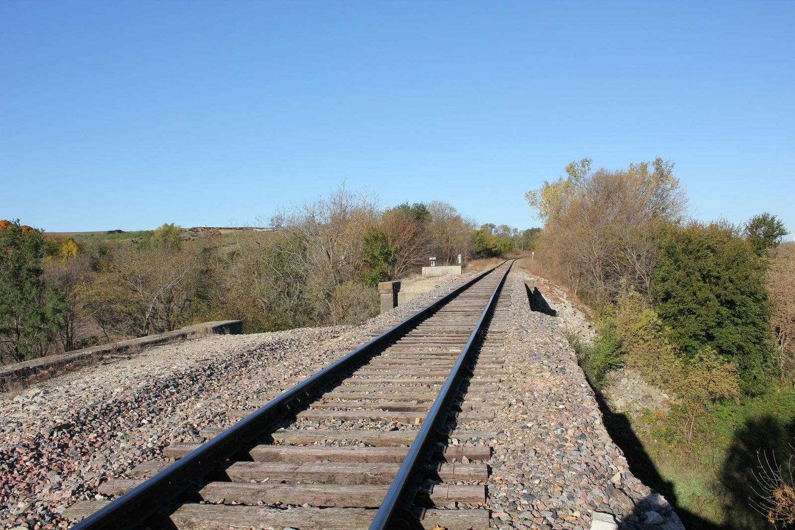 Looking west